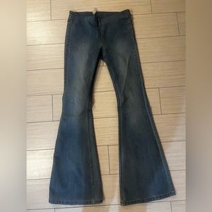 Free people flare jeans (Penny Pull-On Flare Jeans)
